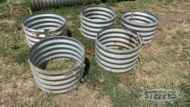 (5) 18” Galvanized Corrugated Culvert Connectors